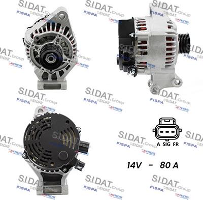 Sidat A12MA0151A2 - Alternatore www.autoricambit.com