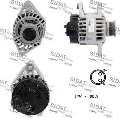 Sidat A12MA1197A2 - Alternatore www.autoricambit.com