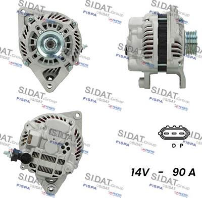 Sidat A12MH0654A2 - Alternatore www.autoricambit.com