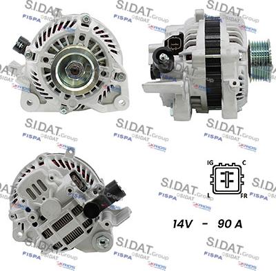 Sidat A12MH0625A2 - Alternatore www.autoricambit.com