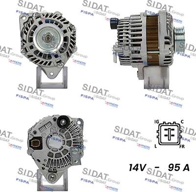 Sidat A12MH0626A2 - Alternatore www.autoricambit.com