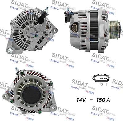 Sidat A12MH0093A2 - Alternatore www.autoricambit.com