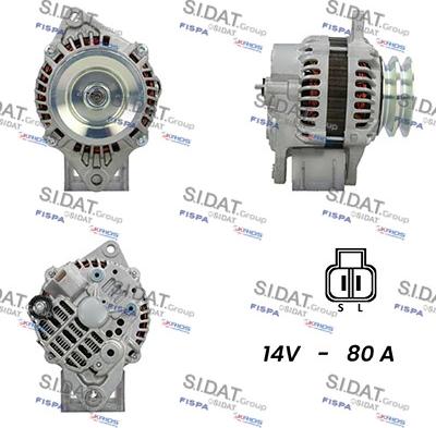 Sidat A12MH0164A2 - Alternatore www.autoricambit.com