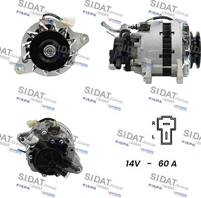 Sidat A12MH0168A2 - Alternatore www.autoricambit.com