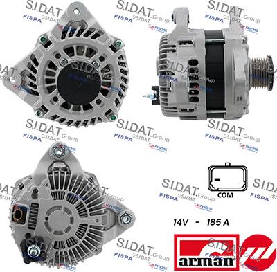 Sidat A12MH0172AS - Alternatore www.autoricambit.com