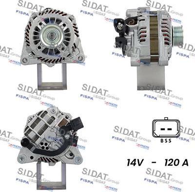 Sidat A12MH0809A2 - Alternatore www.autoricambit.com