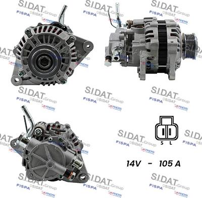 Sidat A12MH0365A2 - Alternatore www.autoricambit.com