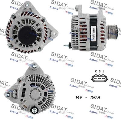 Sidat A12MH1405A2 - Alternatore www.autoricambit.com