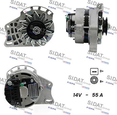 Sidat A12ML0013A2 - Alternatore www.autoricambit.com