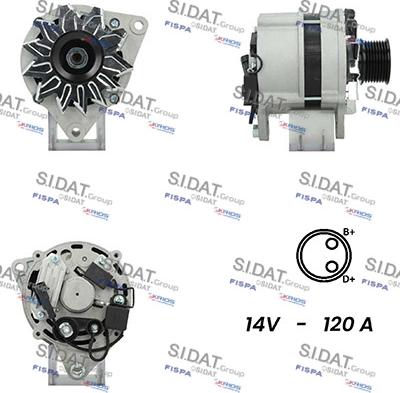 Sidat A12ML0100A2 - Alternatore www.autoricambit.com