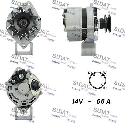 Sidat A12ML0395A2 - Alternatore www.autoricambit.com