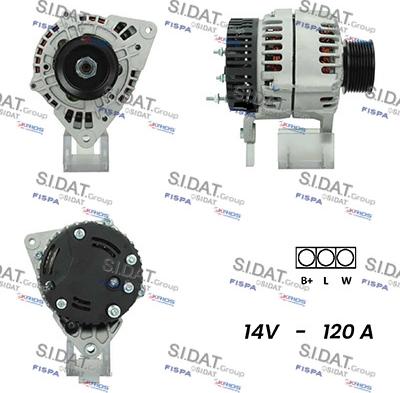 Sidat A12ML0318A2 - Alternatore www.autoricambit.com