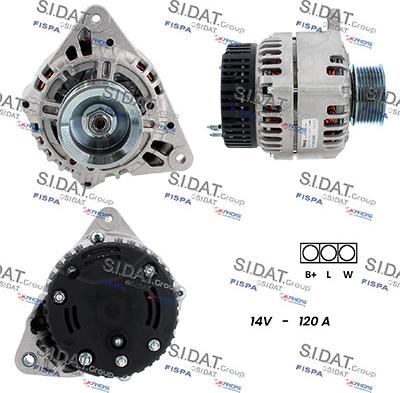 Sidat A12ML0318 - Alternatore www.autoricambit.com