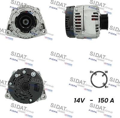 Sidat A12ML0337A2 - Alternatore www.autoricambit.com