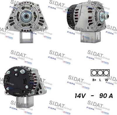 Sidat A12ML0287A2 - Alternatore www.autoricambit.com