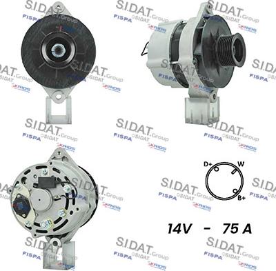 Sidat A12ML1055A2 - Alternatore www.autoricambit.com