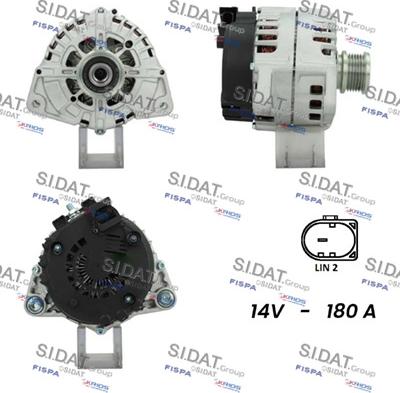 Sidat A12VA0957 - Alternatore www.autoricambit.com