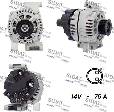 Sidat A12VA0919A2 - Alternatore www.autoricambit.com