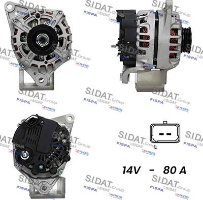 Sidat A12VA0477A2 - Alternatore www.autoricambit.com