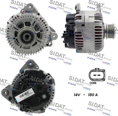 Sidat A12VA0503 - Alternatore www.autoricambit.com