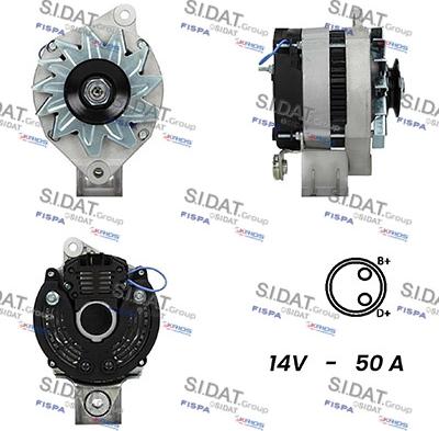 Sidat A12VA0519A2 - Alternatore www.autoricambit.com