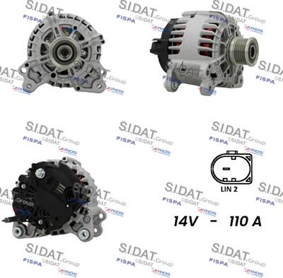 Sidat A12VA0534 - Alternatore www.autoricambit.com