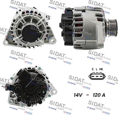 Sidat A12VA0526A2 - Alternatore www.autoricambit.com