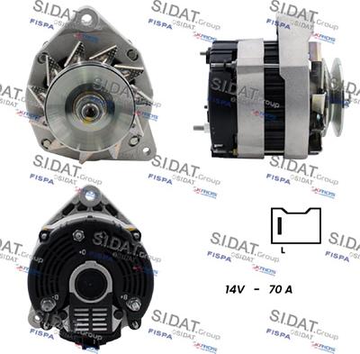 Sidat A12VA0617 - Alternatore www.autoricambit.com