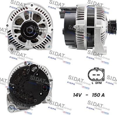 Sidat A12VA0053A2 - Alternatore www.autoricambit.com