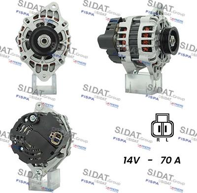 Sidat A12VA0069 - Alternatore www.autoricambit.com