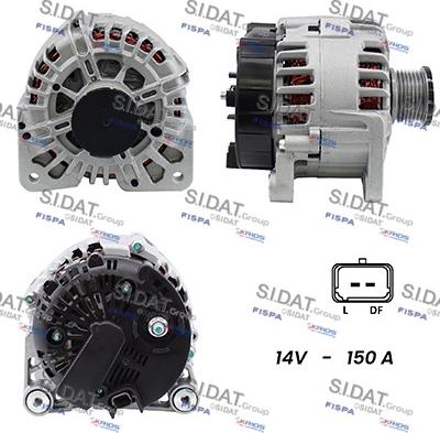 Sidat A12VA0008A2 - Alternatore www.autoricambit.com