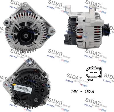 Sidat A12VA0033 - Alternatore www.autoricambit.com