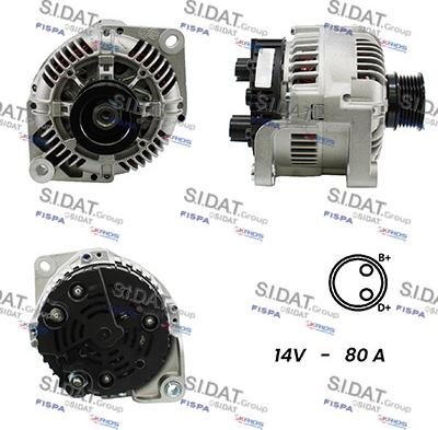 Sidat A12VA0029A2 - Alternatore www.autoricambit.com