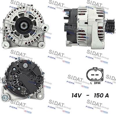 Sidat A12VA0024A2 - Alternatore www.autoricambit.com