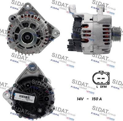 Sidat A12VA0024 - Alternatore www.autoricambit.com