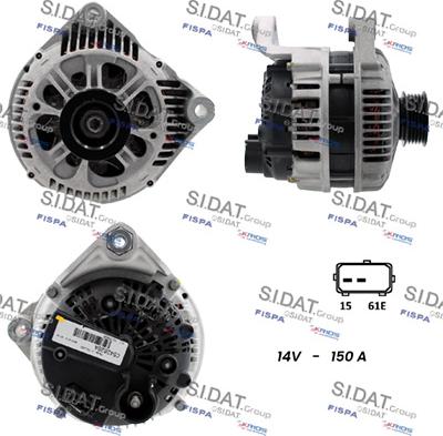 Sidat A12VA0136 - Alternatore www.autoricambit.com