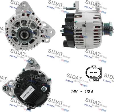 Sidat A12VA0846A2 - Alternatore www.autoricambit.com