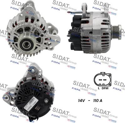 Sidat A12VA0846 - Alternatore www.autoricambit.com