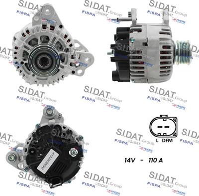 Sidat A12VA0850A2 - Alternatore www.autoricambit.com