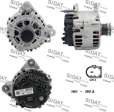 Sidat A12VA0866 - Alternatore www.autoricambit.com