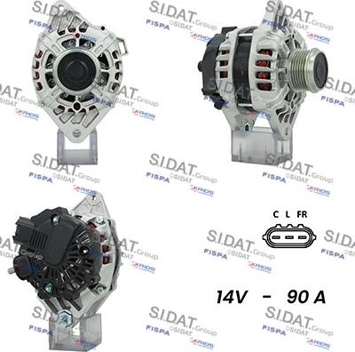 Sidat A12VA0823A2 - Alternatore www.autoricambit.com