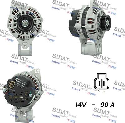 Sidat A12VA0360A2 - Alternatore www.autoricambit.com