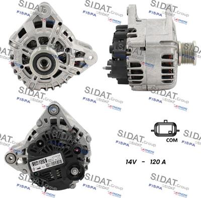 Sidat A12VA0299 - Alternatore www.autoricambit.com