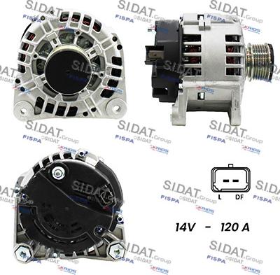 Sidat A12VA0290A2 - Alternatore www.autoricambit.com