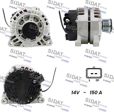 Sidat A12VA0249A2 - Alternatore www.autoricambit.com