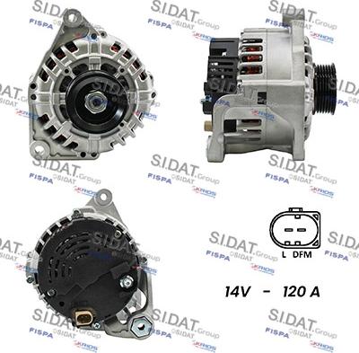 Sidat A12VA0240A2 - Alternatore www.autoricambit.com