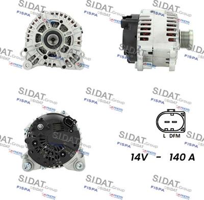 Sidat A12VA0255 - Alternatore www.autoricambit.com