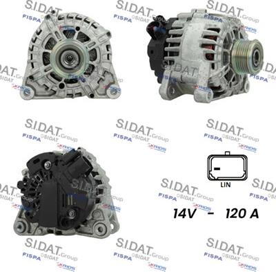 Sidat A12VA0250 - Alternatore www.autoricambit.com