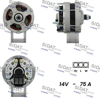 Sidat A12VA0264A2 - Alternatore www.autoricambit.com