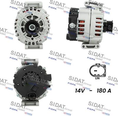 Sidat A12VA0284 - Alternatore www.autoricambit.com